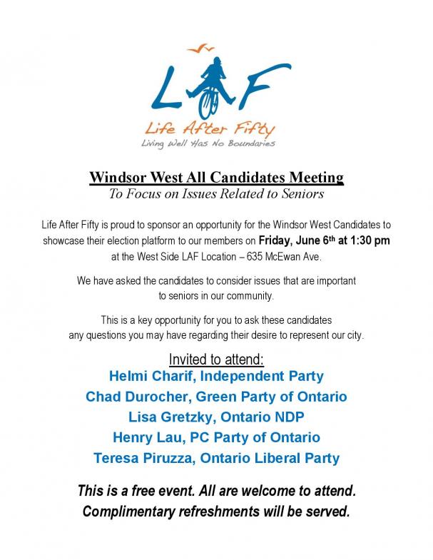 Windsor West All Candidates Meeting